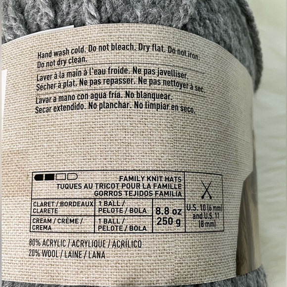 Loops & Threads Camden Wool Big Yarn,278yds/8.8oz/254m - Slate Gray - Picture 4 of 6